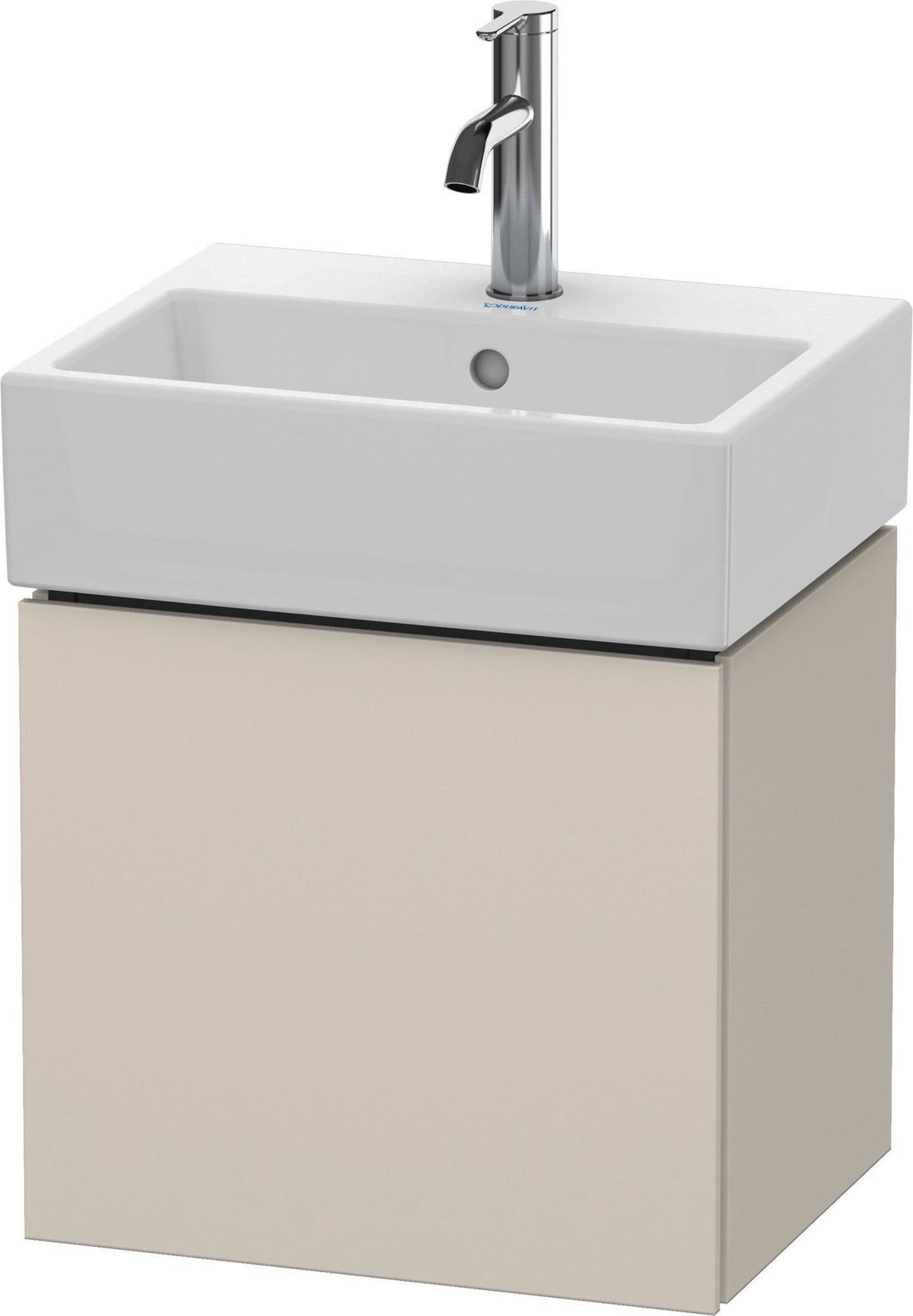 Duravit L-Cube Waschtischunterbau 434 mm weiß matt, 1 Tür links, wandhängend