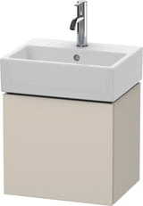 Duravit L-Cube Waschtischunterbau 434 mm weiß matt, 1 Tür links, wandhängend