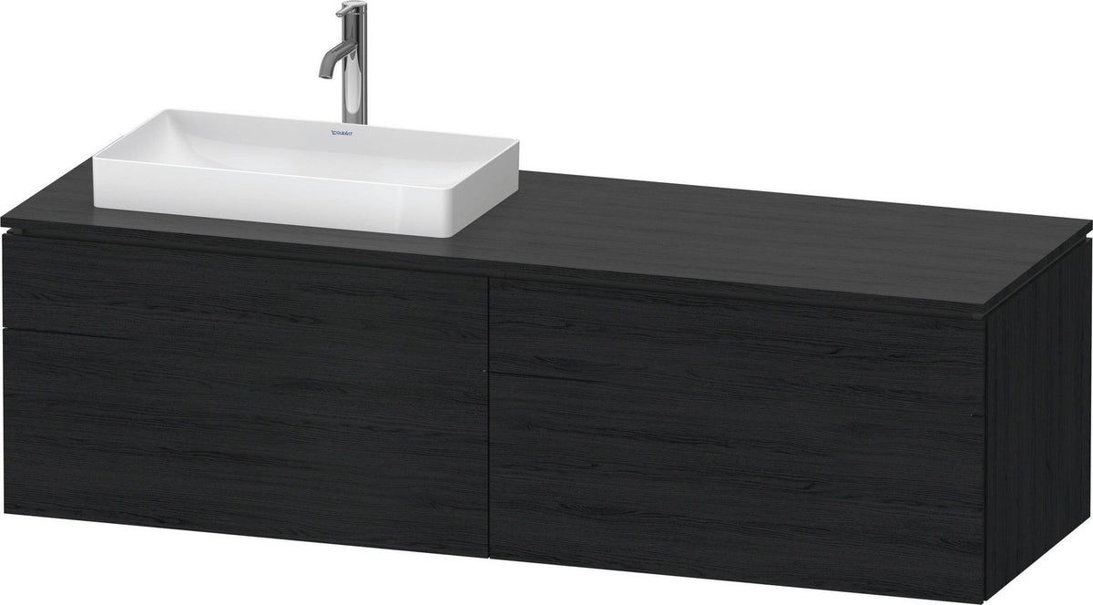 Duravit L-Cube Waschtischunterbau 1620 mm taupe supermatt mit Tip-On und Soft-Close