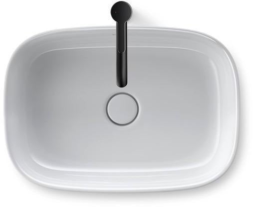 DURAVIT Zencha Aufsatzbecken 550 mm – Weiß, ohne Hahnloch & Überlauf, DuraCeram