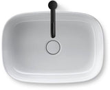 DURAVIT Zencha Aufsatzbecken 550 mm – Weiß, ohne Hahnloch & Überlauf, DuraCeram
