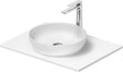 DURAVIT Sivida Waschtischset 680x500mm mit Konsole – Weiß, Aufsatzbecken, medizinische Ausführung