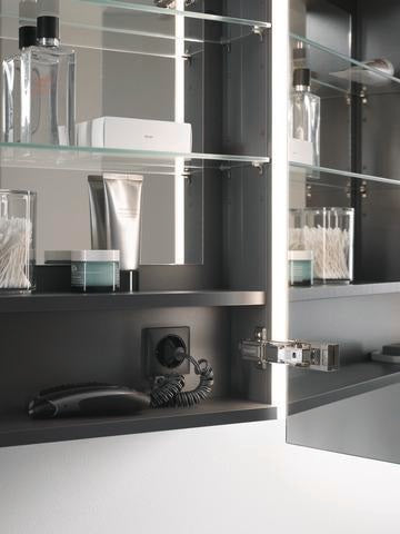 DURAVIT Spiegelschrank Ketho.2 157x600x700mm LED mit Front- und Innenspiegel, Soft-Close, EEK C