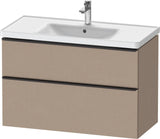 DURAVIT D-Neo Waschtischunterbau 984 mm betongrau matt mit Soft-Close und Bronze-Griff
