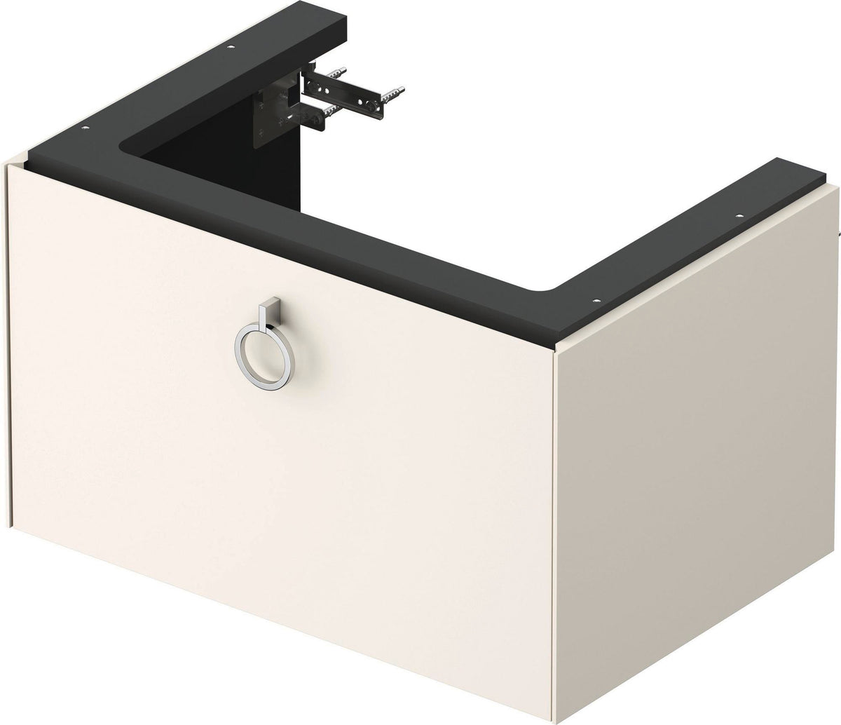 DURAVIT White Tulip Waschtischunterbau wandhängend 684 mm mit Auszug und Innenbeleuchtung