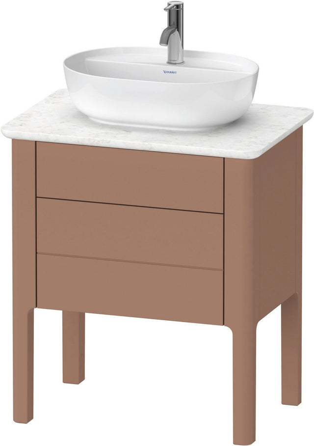 Duravit Luv Waschtischunterbau bodenstehend 743x688x450 mm Mandel Seidenmatt