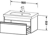 Duravit Ketho Waschtischunterbau 800 mm wandhängend, 1 Auszug, weiß matt – passend zu D-Code 034285