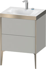 DURAVIT XViu c-bonded Waschtischunterbauset 610x600x480mm Eiche mit 2 Auszügen
