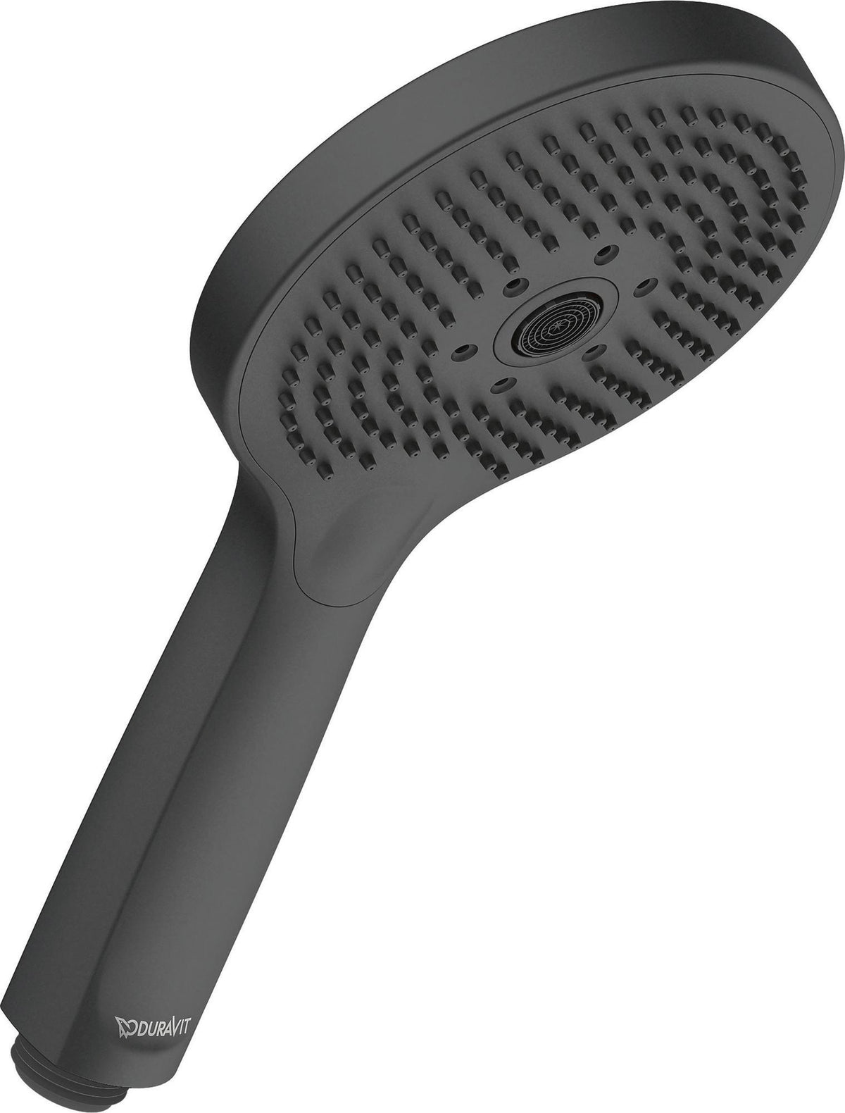 DURAVIT Handbrause MinusFlow 3-Jet D120 Rain/Pulse/Mono, Schwarz Matt – 120 mm Duschkopf mit Antikalk