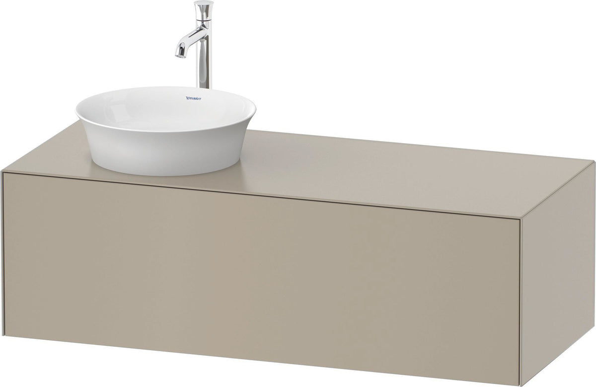 DURAVIT White Tulip Waschtischunterbau 1300 mm graphit seidenmatt mit LED-Innenbeleuchtung und Tip-On-Technik