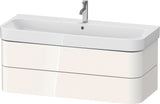 DURAVIT Waschtischunterbau Happy D.2+ wandhängend 1175 mm Taupe supermatt mit Tip-On Technik