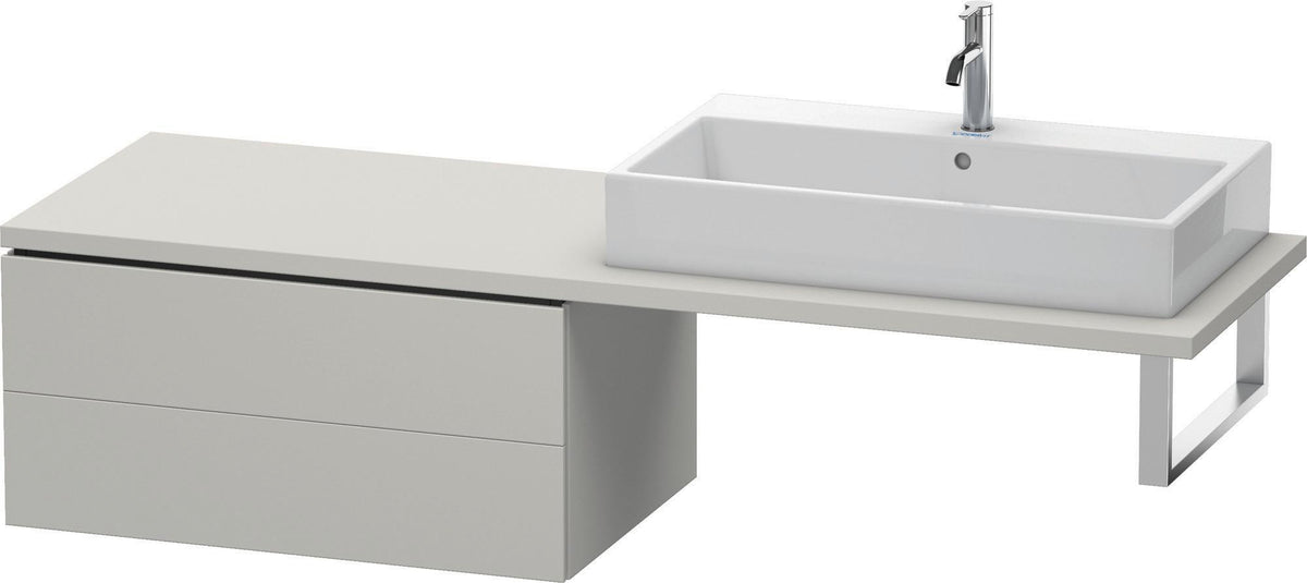 Duravit L-Cube Unterschrank für Konsole 820 mm, 2 Schubkästen, Weiß Matt