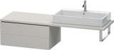 Duravit L-Cube Unterschrank für Konsole 820 mm, 2 Schubkästen, Weiß Matt