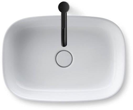 DURAVIT Zencha Aufsatzbecken 550 mm – Weiß, ohne Hahnloch & Überlauf, DuraCeram