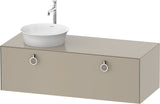 DURAVIT White Tulip Waschtischunterbau 1300 mm wandhängend mit Auszug und LED-Innenbeleuchtung von Philippe Starck
