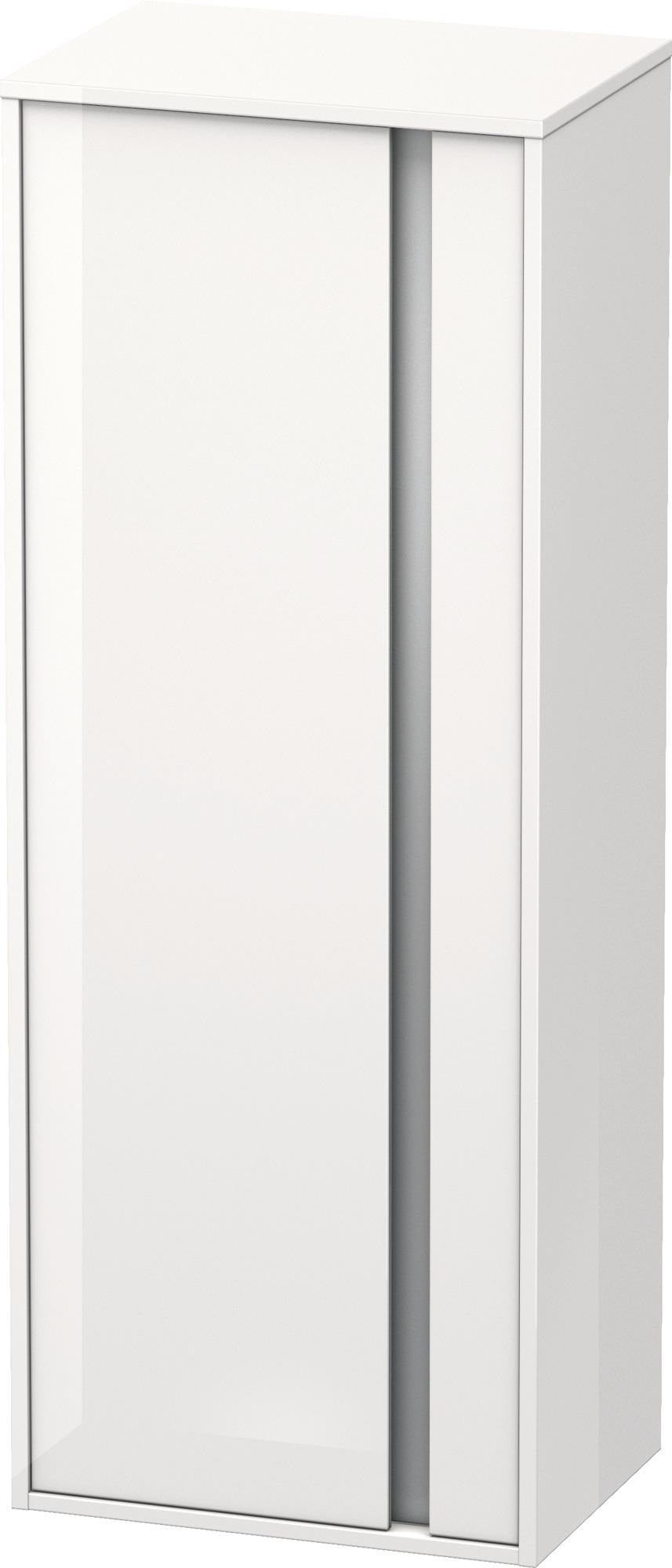 Duravit Hochschrank Ketho 360x500x1320mm, 1 Tür, Anschlag links, weiß matt – wandhängend mit Soft-Close