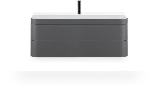 Duravit Happy D.2 c-bonded Waschtischset 1175 mm wandhängend mit 2 Schubkästen und Tip-on Technik