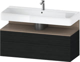 Duravit Qatego Waschtischunterbau 1190 mm Eiche Terra Matt mit Tip-On Technik