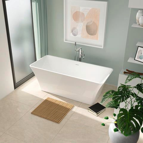 Duravit D-Neo Einhebel-Wannenmischer bodenstehend mit Keramikmischsystem in Chrom