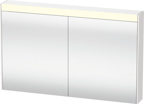 Duravit Spiegelschrank Brioso BR7102 betongrau 820 mm mit LED-Beleuchtung, Steckdose und Soft-Close