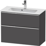 DURAVIT D-Neo Waschtischunterbau 810 mm Eiche Schwarz Bronze, wandhängend, 1 Auszug
