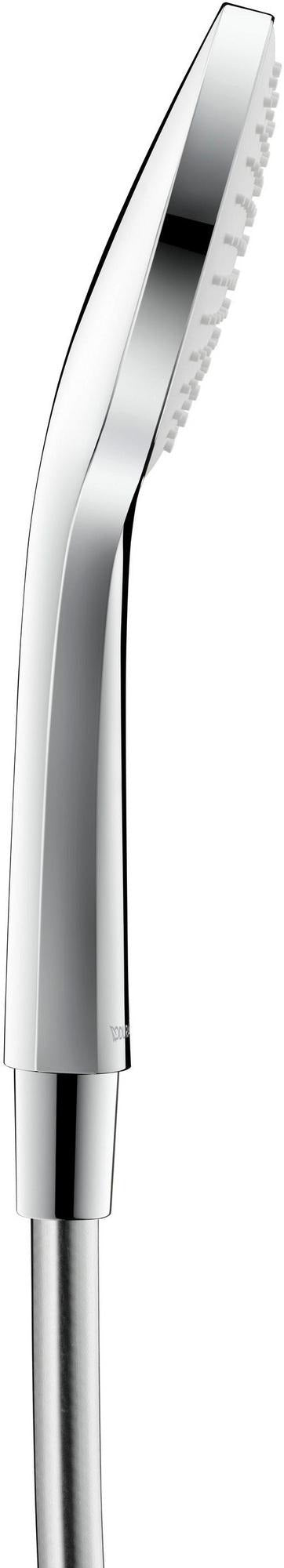 DURAVIT Handbrause 1-Jet D110 Rain Chrom Weiß – 110 mm Duschkopf mit Antikalksystem