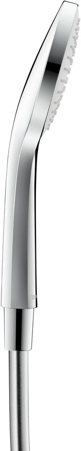 DURAVIT Handbrause 1-Jet D110 Rain Chrom Weiß – 110 mm Duschkopf mit Antikalksystem