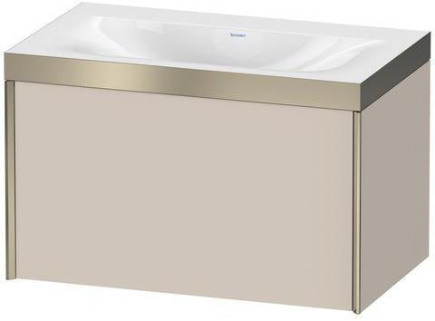 Duravit XViu Möbelwaschtischset 800x480mm mit Unterschrank, 1 Auszug, Ahorn mitte