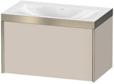 Duravit XViu Möbelwaschtischset 800x480mm mit Unterschrank, 1 Auszug, Ahorn mitte