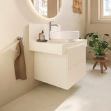 Duravit Balcoon Konsole 800x370x550 mm mit mittigem Ausschnitt, Elfenbein Matt