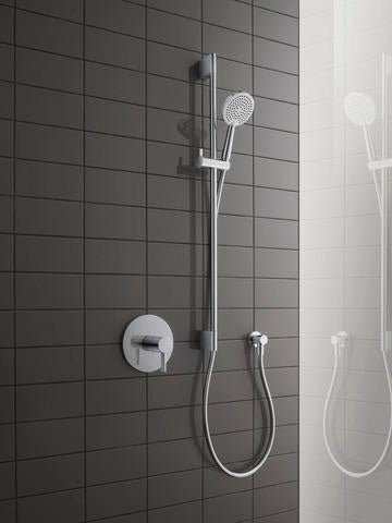 Duravit Handbrause 3-Jet D110 – Soft Rain, Rain & Intense Rain, Chrom Weiß, 110 mm, Antikalk