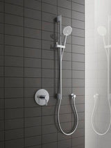 DURAVIT Handbrause MinusFlow 3-Jet D110 Soft Rain/Rain/Intense Rain, Schwarz M.