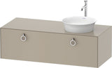 DURAVIT White Tulip Waschtischunterbau 1300 mm wandhängend, 1 Auszug, weiß seidenmatt