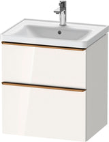 Duravit D-Neo Waschtischunterbau 584 mm betongrau matt mit Auszug und Schubkasten
