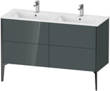 DURAVIT XViu Waschtischunterbau bodenstehend 1280 mm, 4 Auszüge, weiß matt – Tip-On