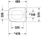 DURAVIT DuraStyle WC-Sitz mit SoftClose – Weiß, Edelstahl-Scharniere, Absenkautomatik, antibakteriell