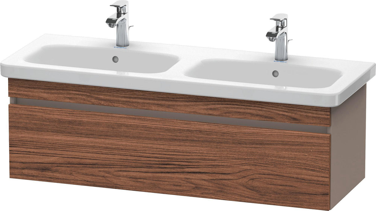 Duravit DuraStyle Waschtischunterbau 1230 mm betongrau matt – wandhängend, 1 Auszug, Soft-Close