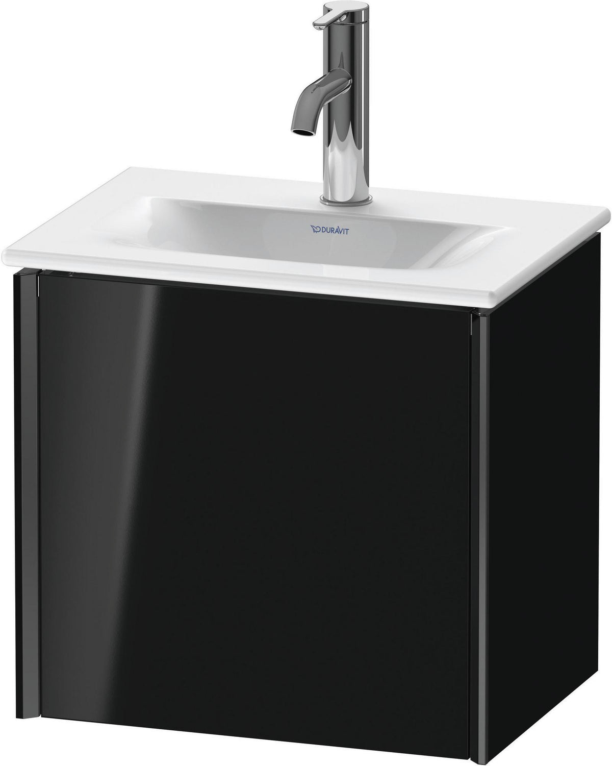DURAVIT XViu Waschtischunterbau 397 mm wandhängend, 1 Tür rechts, schwarz matt