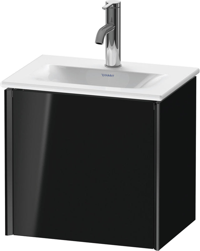 DURAVIT XViu Waschtischunterbau 397 mm wandhängend, 1 Tür rechts, schwarz matt