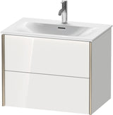 DURAVIT XViu Waschtischunterbau wandhängend 710 mm anthrazit mit 2 Schubkästen