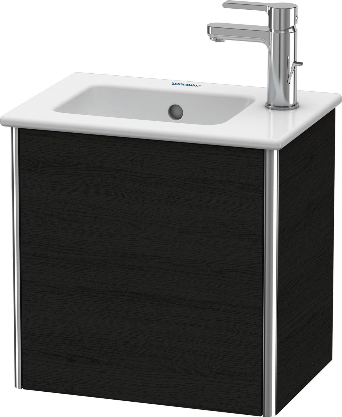 Duravit XSquare Waschtischunterbau, 1 Tür links, 400x410x289 mm, Eiche Schwarz