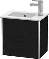 Duravit XSquare Waschtischunterbau, 1 Tür links, 400x410x289 mm, Eiche Schwarz
