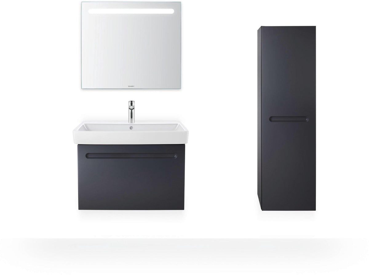 Duravit No.1 Möbelwaschtisch 550 mm weiß mit Überlauf und Hahnlochbank