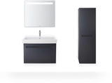 Duravit No.1 Möbelwaschtisch 550 mm weiß mit Überlauf und Hahnlochbank