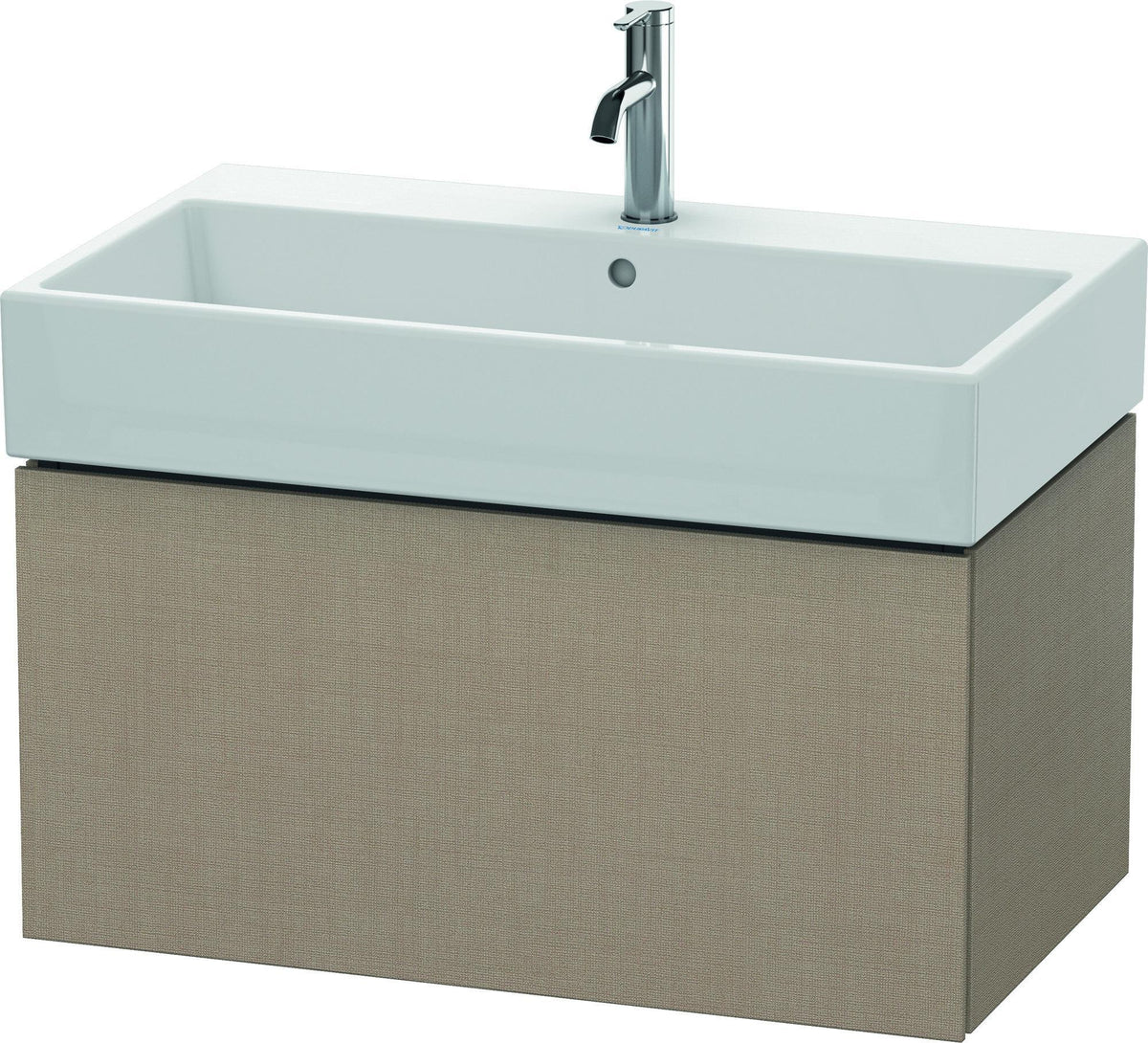 DURAVIT L-Cube Waschtischunterbau 784 mm, 1 Auszug, Weiß Matt, wandhängend, Tip-On
