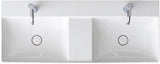 DURAVIT DuraSquare Doppelwaschtisch 1200 mm weiß – Möbelwaschtisch mit 2 Becken