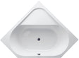 DURAVIT D-Code Eckbadewanne 1400x1400 mm Fünfeck 2-Sitzer mit Überlauf Weiß