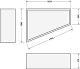 DURAVIT Wannenträger Paiova 1270x1670x570 mm aus Polystyrol