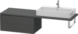 Duravit L-Cube Unterschrank für Konsole 820 mm, 2 Schubkästen, Weiß Matt