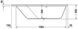 DURAVIT Paiova 5 Eckbadewanne 1770x1300 mm weiß links – 2-Sitzer mit Überlauf